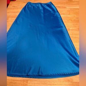 Vici Vibrant Blue Satin Skirt